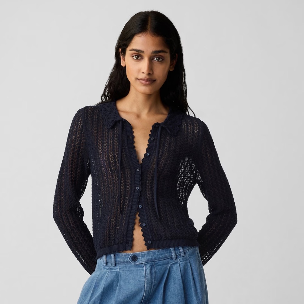 NWT Gap x Doen Linen Blend Cardigan Size XS